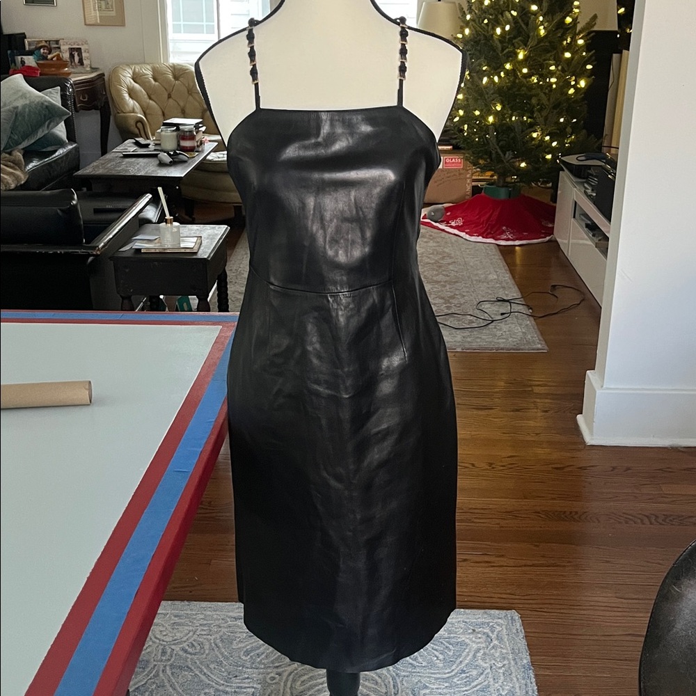 Prada Buttery black leather dress - Picture 10 of 11